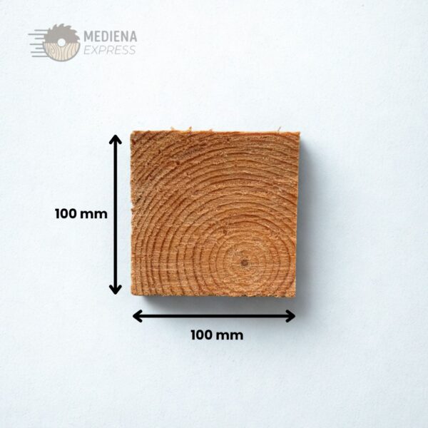 Pjautinė nedžiovinta mediena 100x100