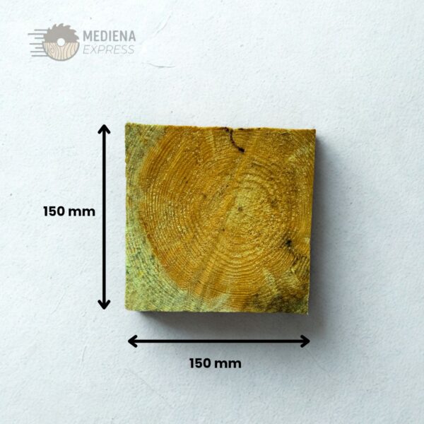 Pjautinė nedžiovinta impregnuota mediena 150x150