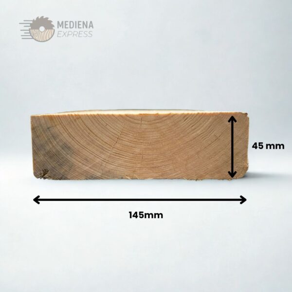 Kalibruota pušis 45x145