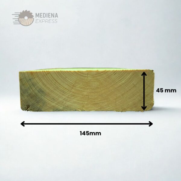 Kalibruota impregnuota eglė 45x145