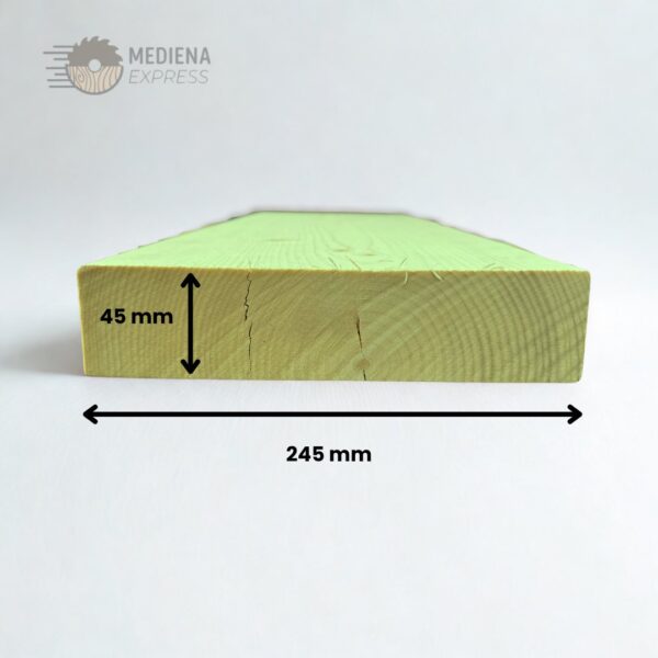 Kalibruota neimpregnuota eglė 45x245 - C klasė