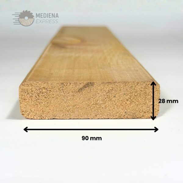 Pirties gultų mediena - liepa 28x90